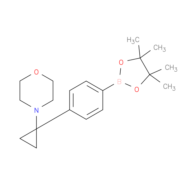 4-[1-[4-(4,4,5,5-Tetramethyl-1,3,2-dioxaborolan-2-yl)phenyl]cyclopropyl]-morpholine