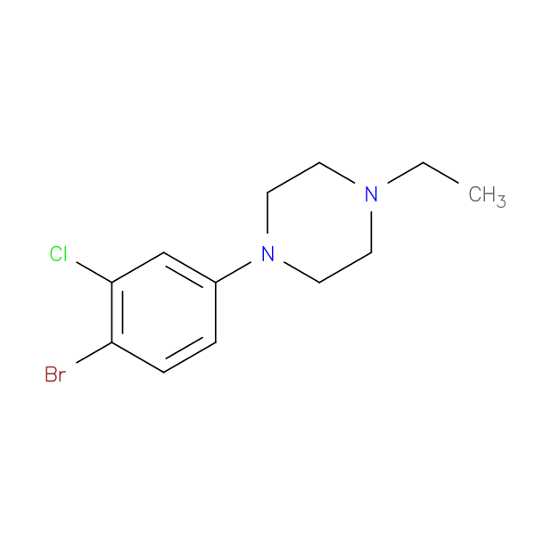 1-(4-Bromo-3-chlorophenyl)-4-ethylpiperazine