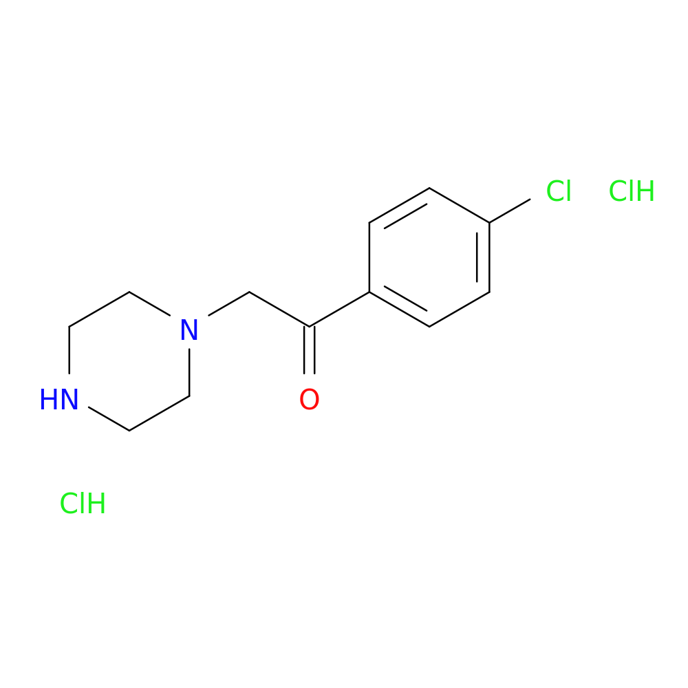 1-(4-Chlorophenyl)-2-(piperazin-1-yl)ethan-1-one dihydrochloride
