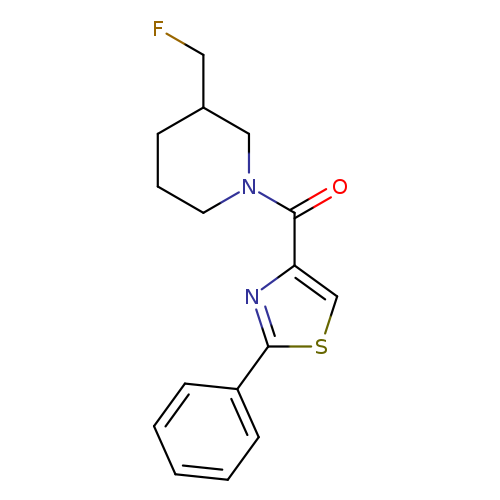 3-(fluoromethyl)-1-(2-phenyl-1,3-thiazole-4-carbonyl)piperidine