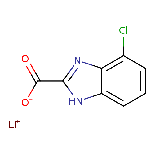 lithium(1+)4-chloro-1H-1,3-benzodiazole-2-carboxylate