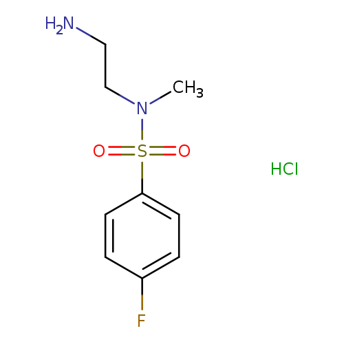 N-(2-aminoethyl)-4-fluoro-N-methylbenzene-1-sulfonamide hydrochloride
