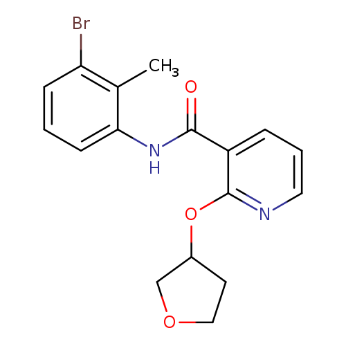 N-(3-bromo-2-methylphenyl)-2-(oxolan-3-yloxy)pyridine-3-carboxamide