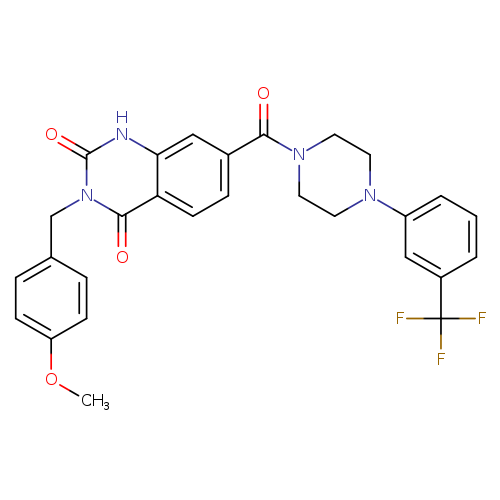 3-[(4-methoxyphenyl)methyl]-7-{4-[3-(trifluoromethyl)phenyl]piperazine-1-carbonyl}-1,2,3,4-tetrahydroquinazoline-2,4-dione