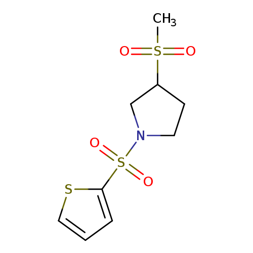 3-methanesulfonyl-1-(thiophene-2-sulfonyl)pyrrolidine