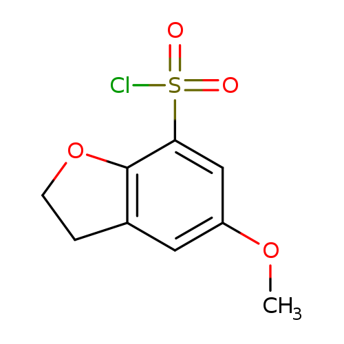 5-methoxy-2,3-dihydro-1-benzofuran-7-sulfonylchloride