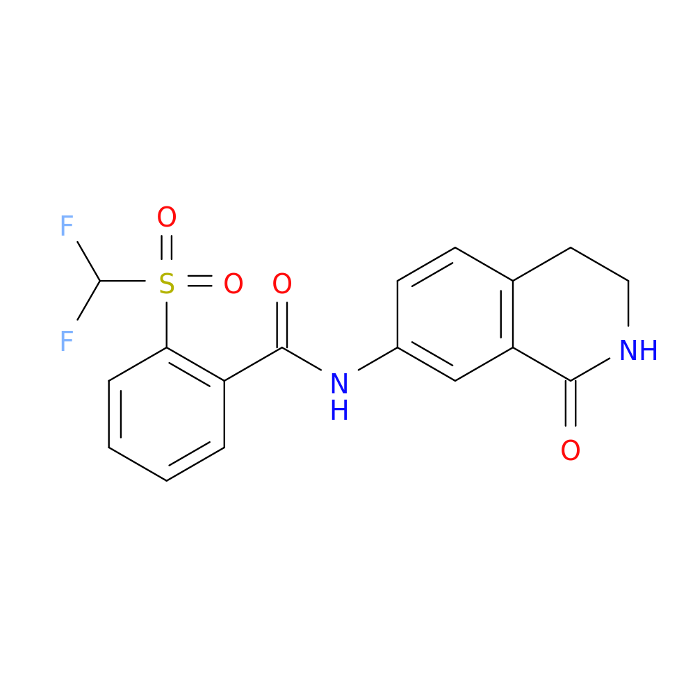 2-difluoromethanesulfonyl-N-(1-oxo-1,2,3,4-tetrahydroisoquinolin-7-yl)benzamide