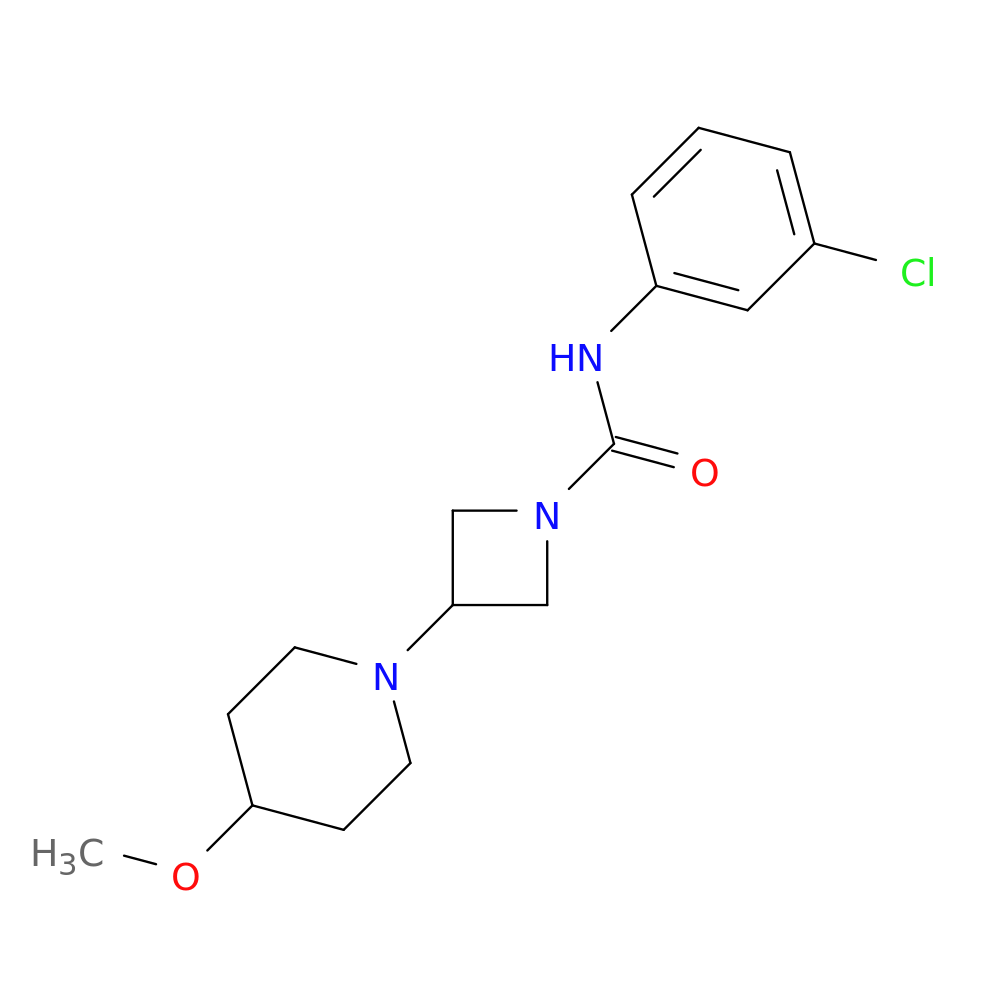 N-(3-chlorophenyl)-3-(4-methoxypiperidin-1-yl)azetidine-1-carboxamide