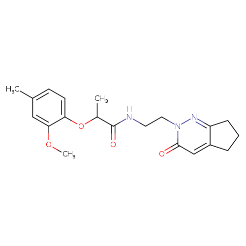 2-(2-methoxy-4-methylphenoxy)-N-(2-{3-oxo-2H,3H,5H,6H,7H-cyclopenta[c]pyridazin-2-yl}ethyl)propanamide