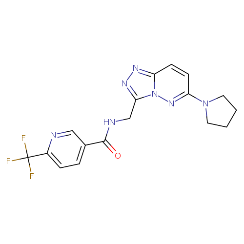 N-{[6-(pyrrolidin-1-yl)-[1,2,4]triazolo[4,3-b]pyridazin-3-yl]methyl}-6-(trifluoromethyl)pyridine-3-carboxamide