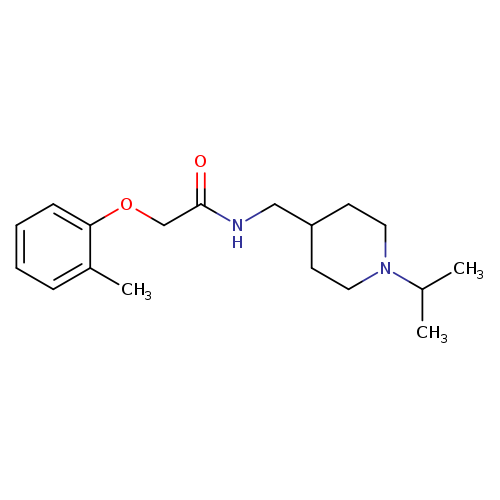 2-(2-methylphenoxy)-N-{[1-(propan-2-yl)piperidin-4-yl]methyl}acetamide