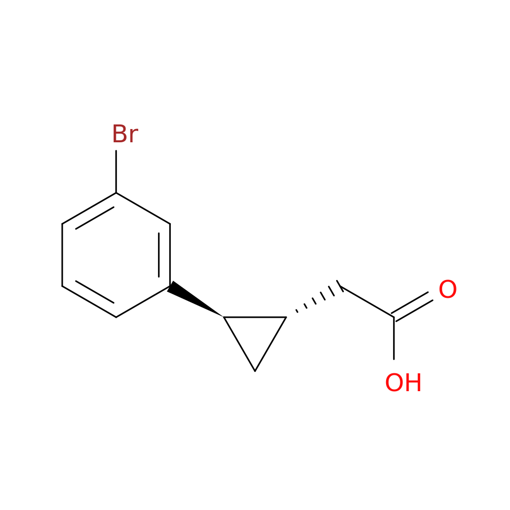 rac-2-[(1R,2S)-2-(3-bromophenyl)cyclopropyl]acetic acid