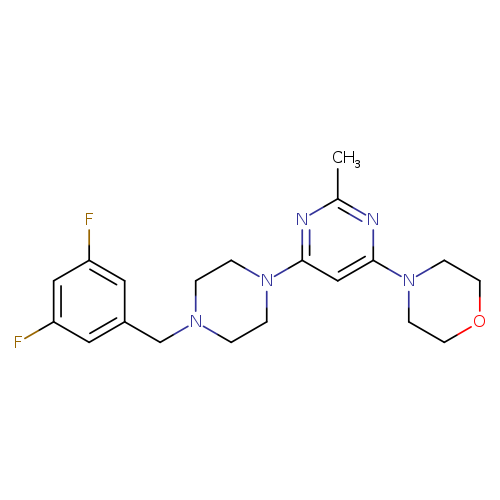 4-(6-{4-[(3,5-difluorophenyl)methyl]piperazin-1-yl}-2-methylpyrimidin-4-yl)morpholine