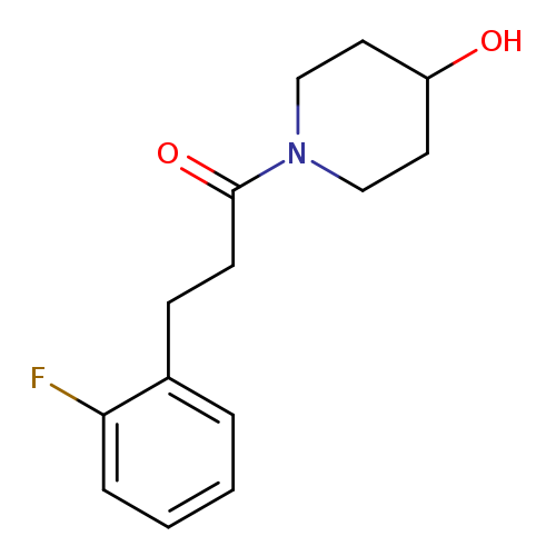 3-(2-fluorophenyl)-1-(4-hydroxypiperidin-1-yl)propan-1-one