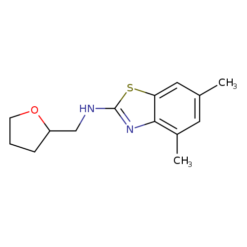 4,6-Dimethyl-n-(tetrahydrofuran-2-ylmethyl)-1,3-benzothiazol-2-amine
