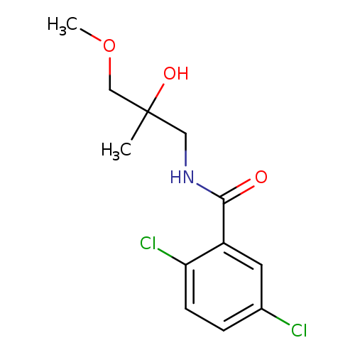 2,5-dichloro-N-(2-hydroxy-3-methoxy-2-methylpropyl)benzamide