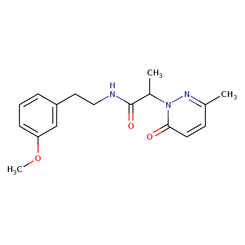 N-[2-(3-methoxyphenyl)ethyl]-2-(3-methyl-6-oxo-1,6-dihydropyridazin-1-yl)propanamide