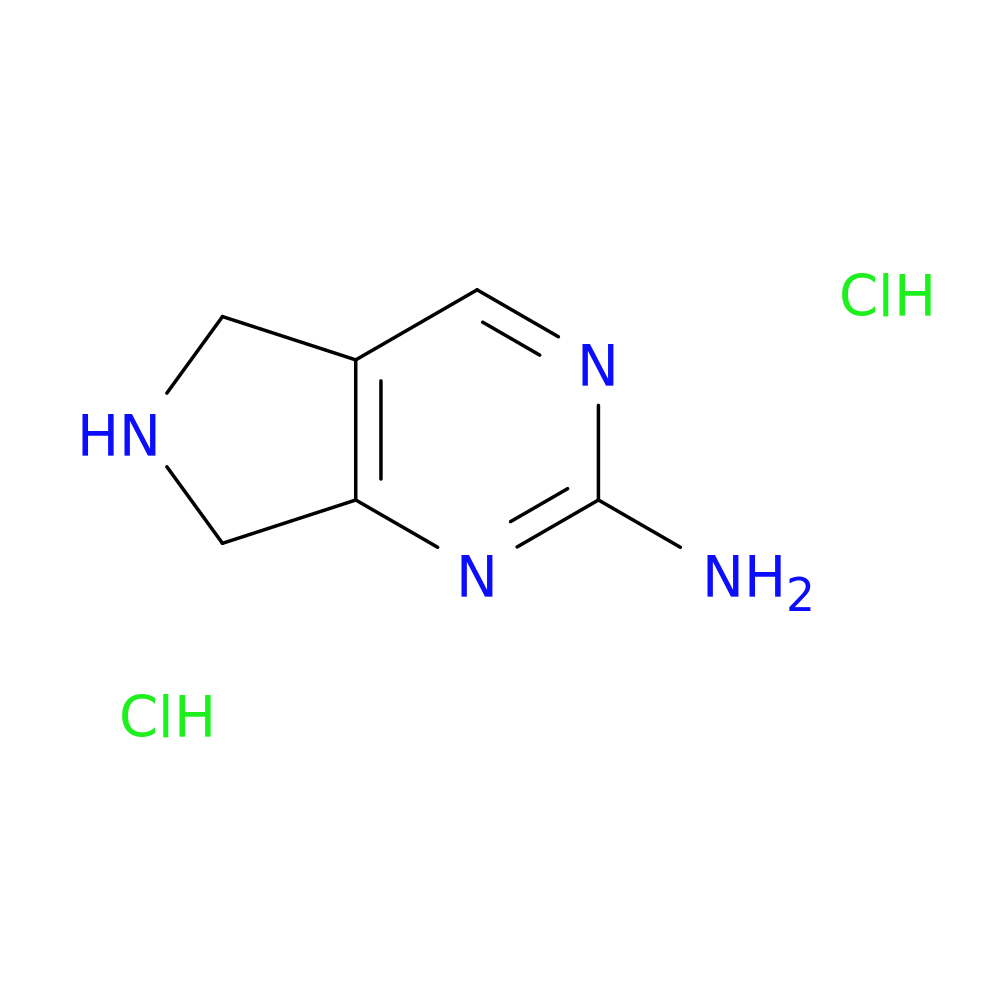 6,7-Dihydro-5H-pyrrolo[3,4-d]pyrimidin-2-amine dihydrochloride