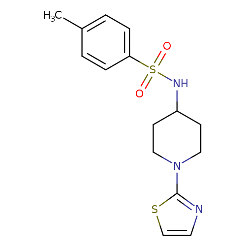 4-methyl-N-[1-(1,3-thiazol-2-yl)piperidin-4-yl]benzene-1-sulfonamide