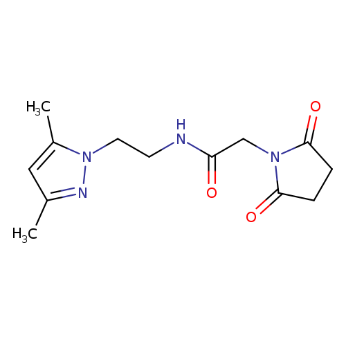 N-[2-(3,5-dimethyl-1H-pyrazol-1-yl)ethyl]-2-(2,5-dioxopyrrolidin-1-yl)acetamide