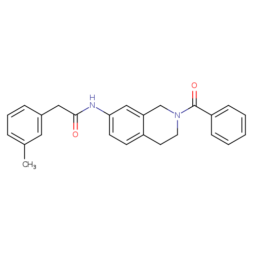 N-(2-benzoyl-1,2,3,4-tetrahydroisoquinolin-7-yl)-2-(3-methylphenyl)acetamide