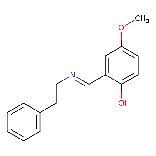 4-methoxy-2-[(1E)-[(2-phenylethyl)imino]methyl]phenol