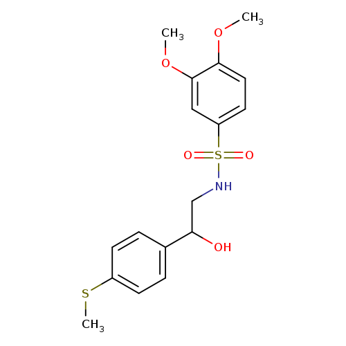 N-{2-hydroxy-2-[4-(methylsulfanyl)phenyl]ethyl}-3,4-dimethoxybenzene-1-sulfonamide