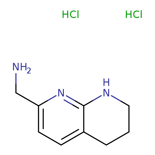 1-(5,6,7,8-tetrahydro-1,8-naphthyridin-2-yl)methanamine dihydrochloride