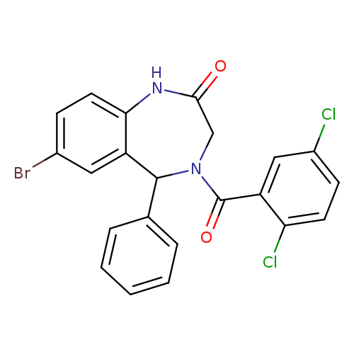 7-bromo-4-(2,5-dichlorobenzoyl)-5-phenyl-2,3,4,5-tetrahydro-1H-1,4-benzodiazepin-2-one