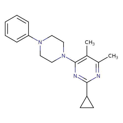 2-cyclopropyl-4,5-dimethyl-6-(4-phenylpiperazin-1-yl)pyrimidine