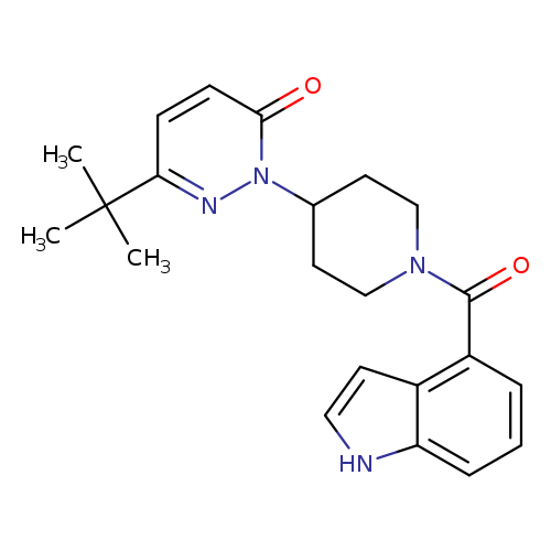 6-tert-butyl-2-[1-(1H-indole-4-carbonyl)piperidin-4-yl]-2,3-dihydropyridazin-3-one