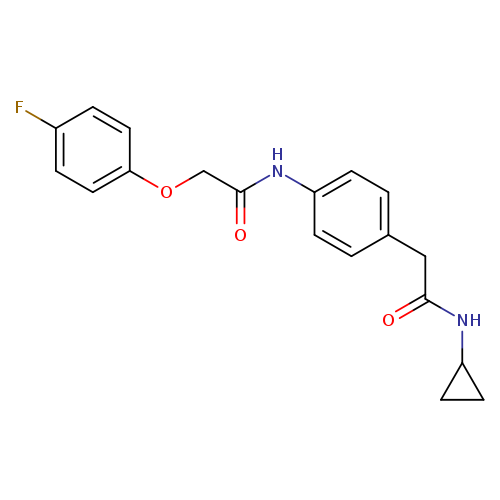 N-{4-[(cyclopropylcarbamoyl)methyl]phenyl}-2-(4-fluorophenoxy)acetamide