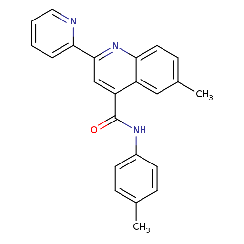 6-methyl-N-(4-methylphenyl)-2-(pyridin-2-yl)quinoline-4-carboxamide
