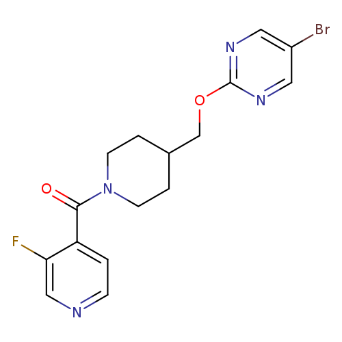 5-bromo-2-{[1-(3-fluoropyridine-4-carbonyl)piperidin-4-yl]methoxy}pyrimidine