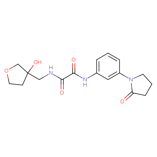 N-[(3-hydroxyoxolan-3-yl)methyl]-N'-[3-(2-oxopyrrolidin-1-yl)phenyl]ethanediamide