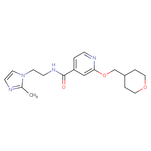 N-[2-(2-methyl-1H-imidazol-1-yl)ethyl]-2-[(oxan-4-yl)methoxy]pyridine-4-carboxamide