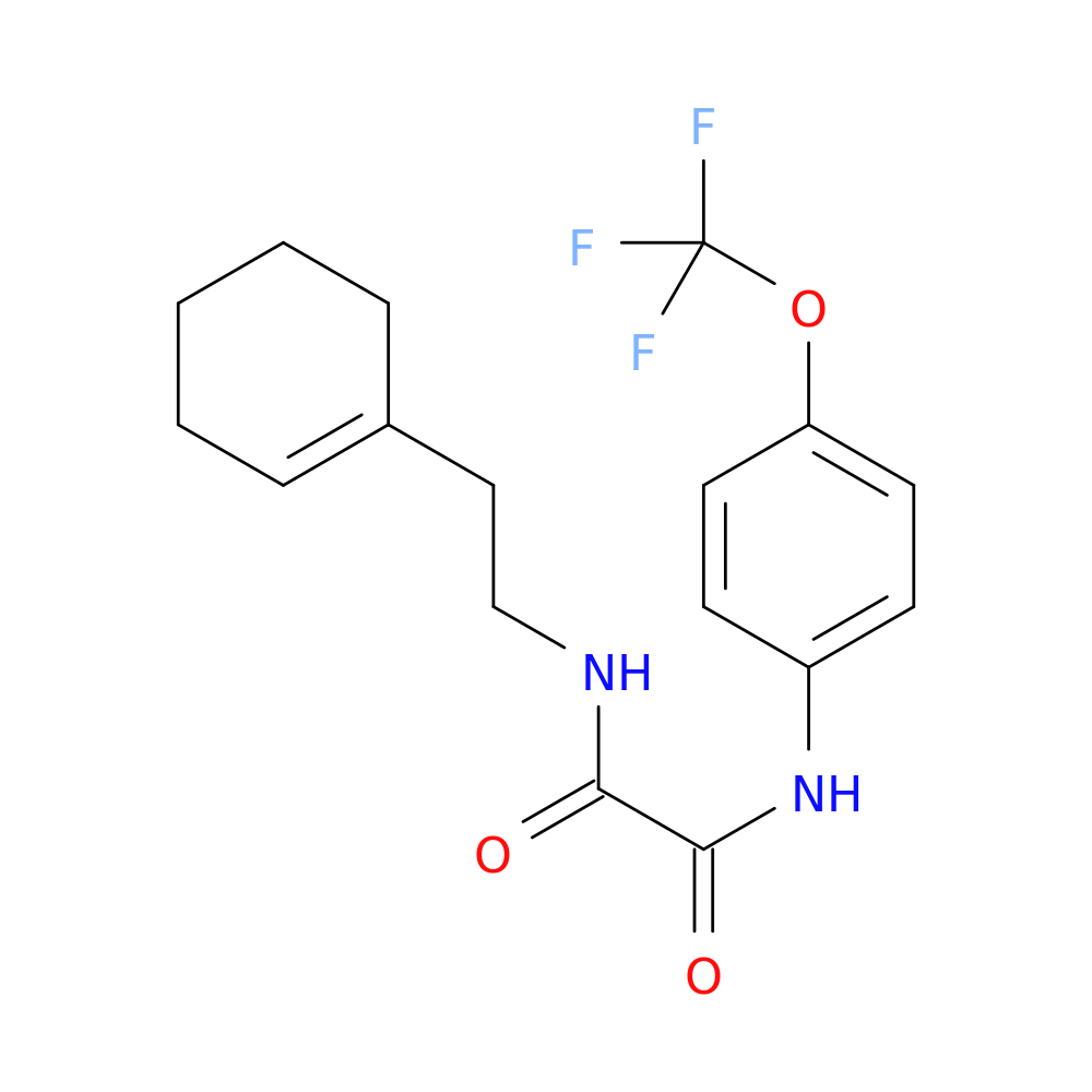 N-[2-(cyclohex-1-en-1-yl)ethyl]-N'-[4-(trifluoromethoxy)phenyl]ethanediamide