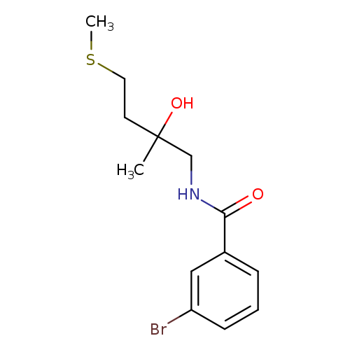 3-bromo-N-[2-hydroxy-2-methyl-4-(methylsulfanyl)butyl]benzamide