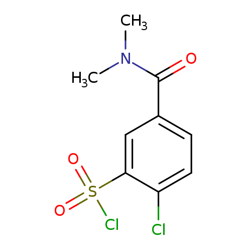 2-chloro-5-(dimethylcarbamoyl)benzene-1-sulfonyl chloride