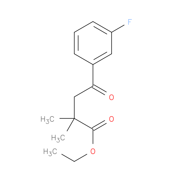 Ethyl 2,2-dimethyl-4-(3-fluorophenyl)-4-oxobutyrate
