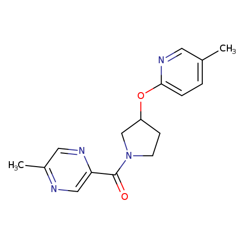 2-methyl-5-{3-[(5-methylpyridin-2-yl)oxy]pyrrolidine-1-carbonyl}pyrazine