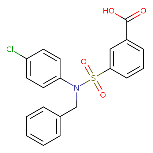 3-[benzyl(4-chlorophenyl)sulfamoyl]benzoic acid