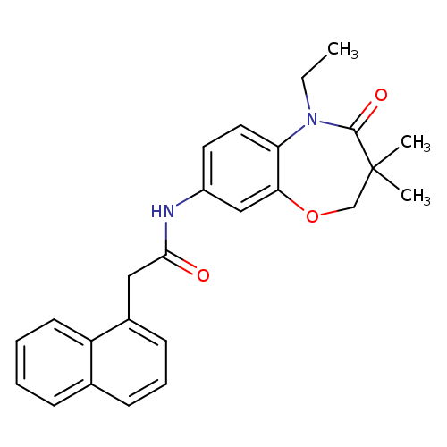 N-(5-ethyl-3,3-dimethyl-4-oxo-2,3,4,5-tetrahydro-1,5-benzoxazepin-8-yl)-2-(naphthalen-1-yl)acetamide