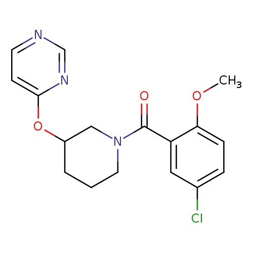 4-{[1-(5-chloro-2-methoxybenzoyl)piperidin-3-yl]oxy}pyrimidine