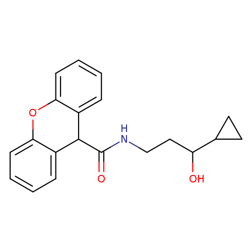 N-(3-cyclopropyl-3-hydroxypropyl)-9H-xanthene-9-carboxamide
