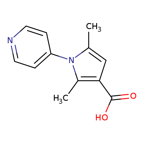 2,5-dimethyl-1-(pyridin-4-yl)-1H-pyrrole-3-carboxylic acid
