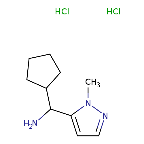 1-cyclopentyl-1-(1-methyl-1H-pyrazol-5-yl)methanamine dihydrochloride