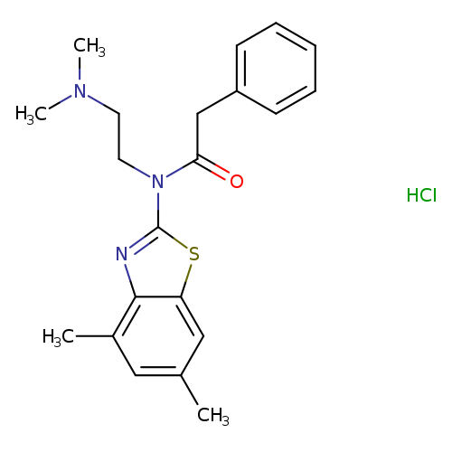 N-(4,6-dimethyl-1,3-benzothiazol-2-yl)-N-[2-(dimethylamino)ethyl]-2-phenylacetamide hydrochloride