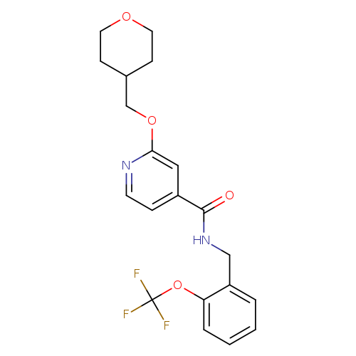 2-[(oxan-4-yl)methoxy]-N-{[2-(trifluoromethoxy)phenyl]methyl}pyridine-4-carboxamide