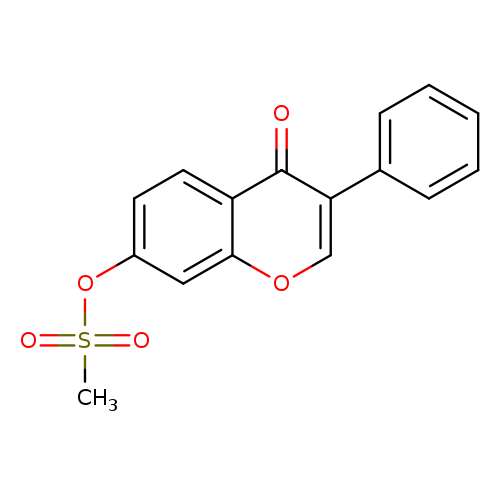 4-oxo-3-phenyl-4H-chromen-7-yl methanesulfonate